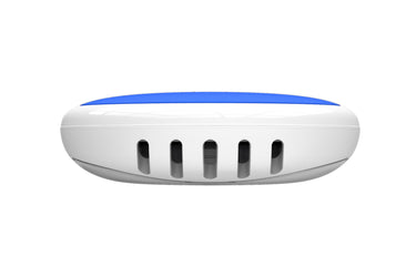 Worlds Best Bluetooth Humidity And Temperature Logger - Side View - Blue